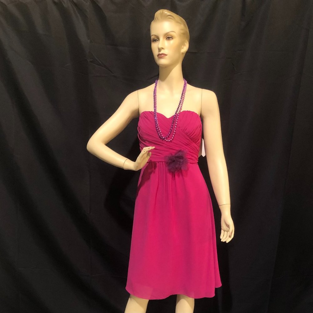 Jasmine Bridal Bridesmaids Deep Rhodo Formal Dress